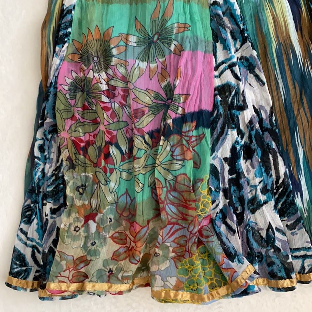 Soft Surroundings | Flowy Patchwork Boho Fairy Ga… - image 4